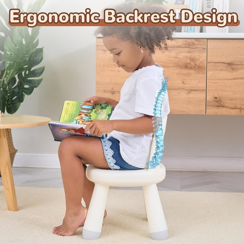 KidBloom Toddler Chair, Ergonomic Kids Chair, Durable and Sturdy Small Plastic Child Chair for Toddlers 1–3 - Image 5